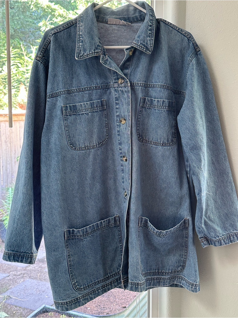 Denim Oversized Chore Coat
